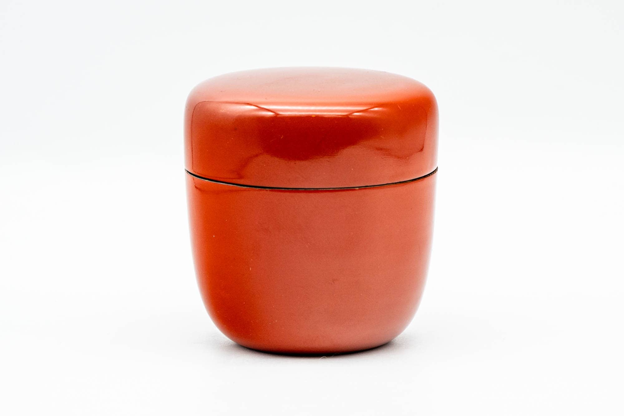 Japanese Natsume - Orange Lacquered Matcha Tea Caddy - 100ml