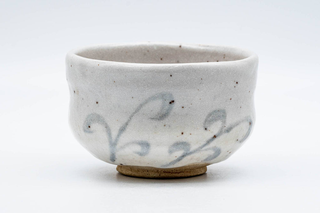 Japanese Matcha Bowl - 市川通三 Ichikawa Michizou - Snowy Shino Glazed Kyo-yaki Chawan - 300ml