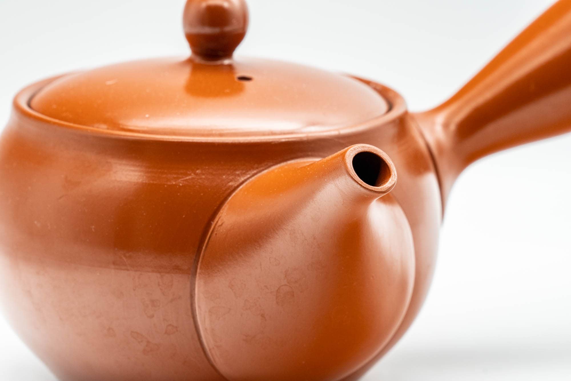 Japanese Kyusu - Plum Blossom Tokoname-yaki Teapot with Mesh Strainer - 350ml