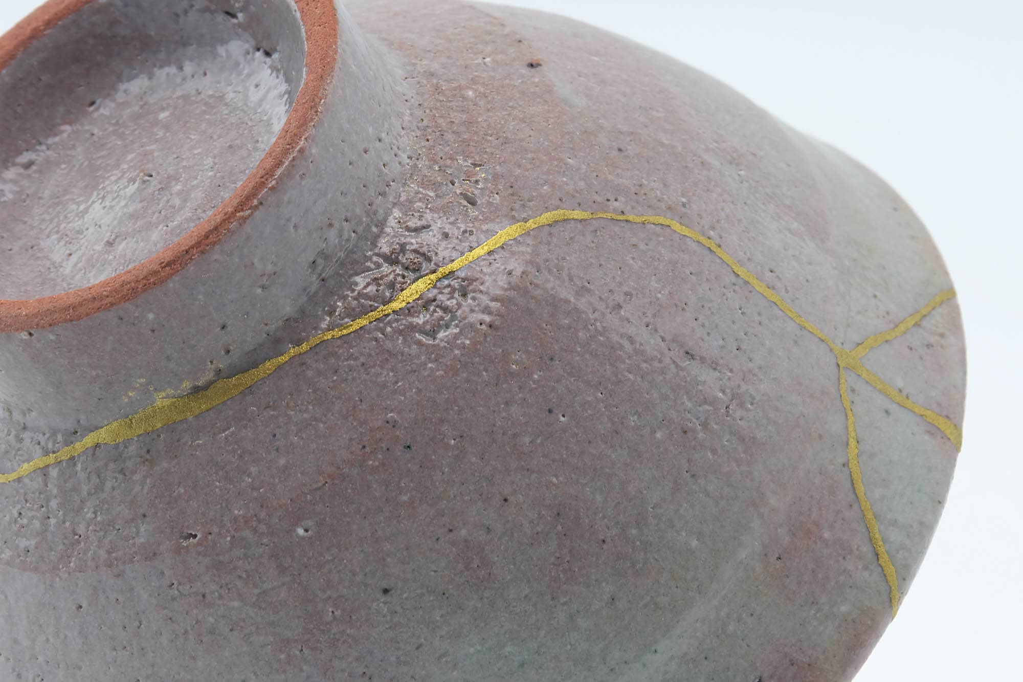Japanese Matcha Bowl - 有作作 Kintsugi Gohonte Glazed Ido-gata Chawan - 300ml