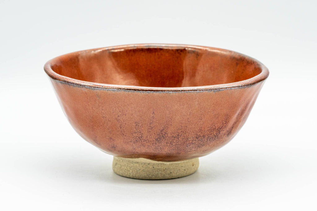 Japanese Matcha Bowl - 久 Amber Red Wabi-Sabi Chawan - 150ml