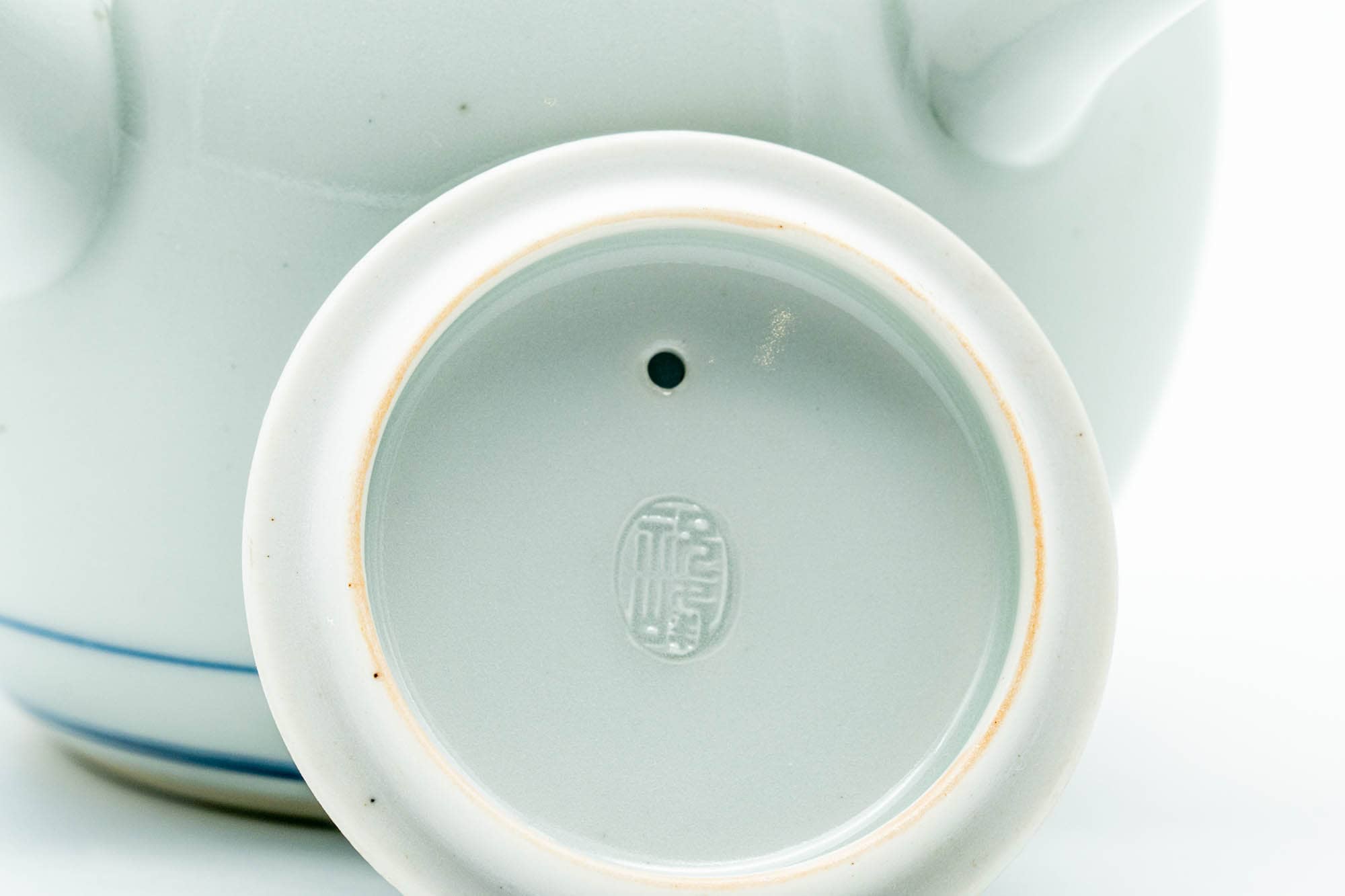 Japanese Kyusu - Blue Floral Porcelain Arita-yaki Ceramic Filter Teapot - 275ml