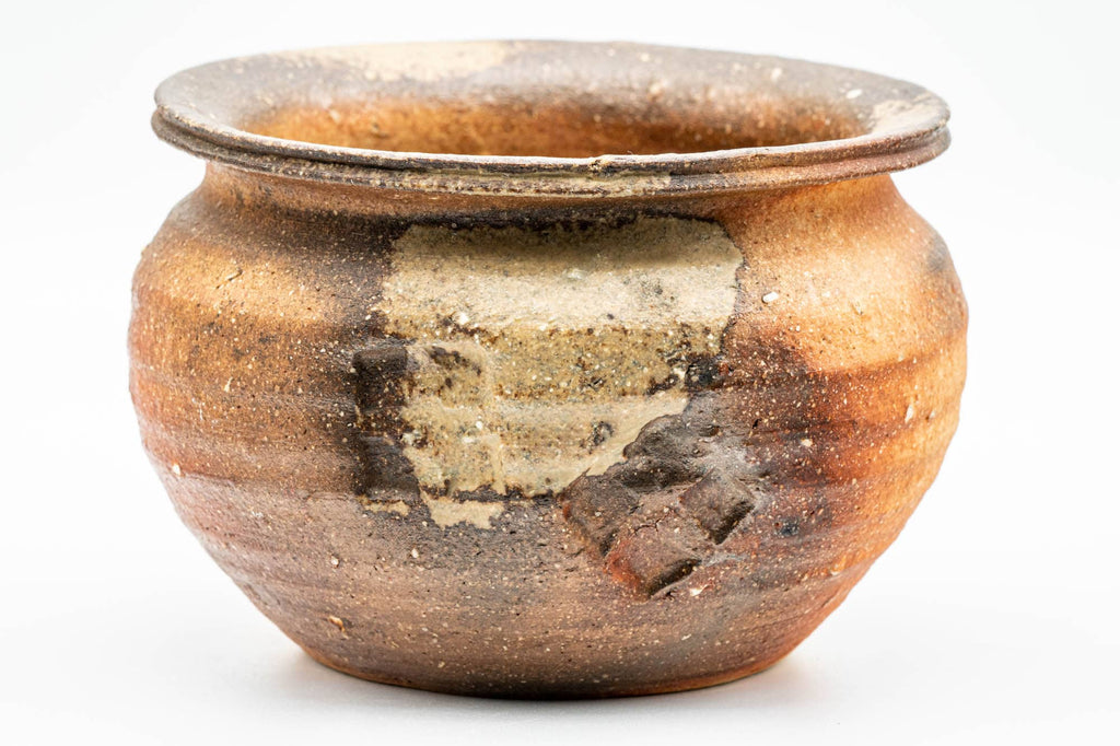 Japanese Kensui - Ash Glazed Shigaraki-yaki Water Bowl - 600ml