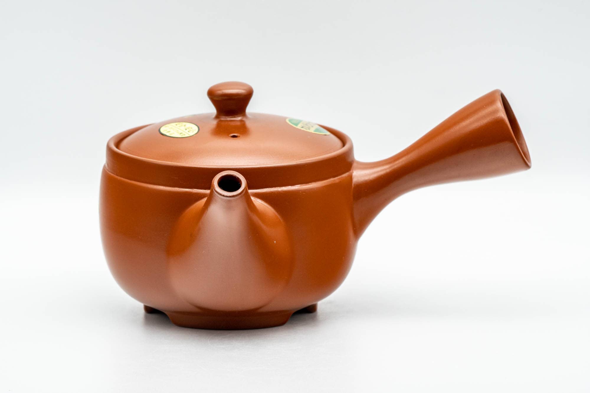 Japanese Kyusu - Yellow Flowers Tokoname-yaki Mesh Teapot - 400ml