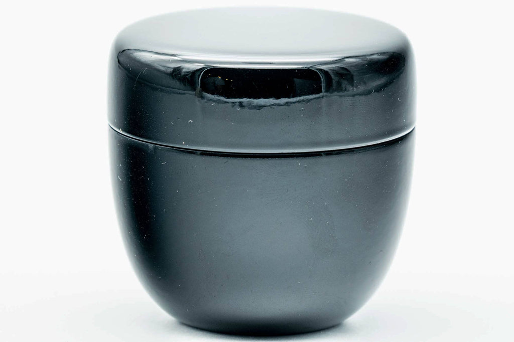 Japanese Natsume - Small Black Lacquer Matcha Tea Caddy - 50ml