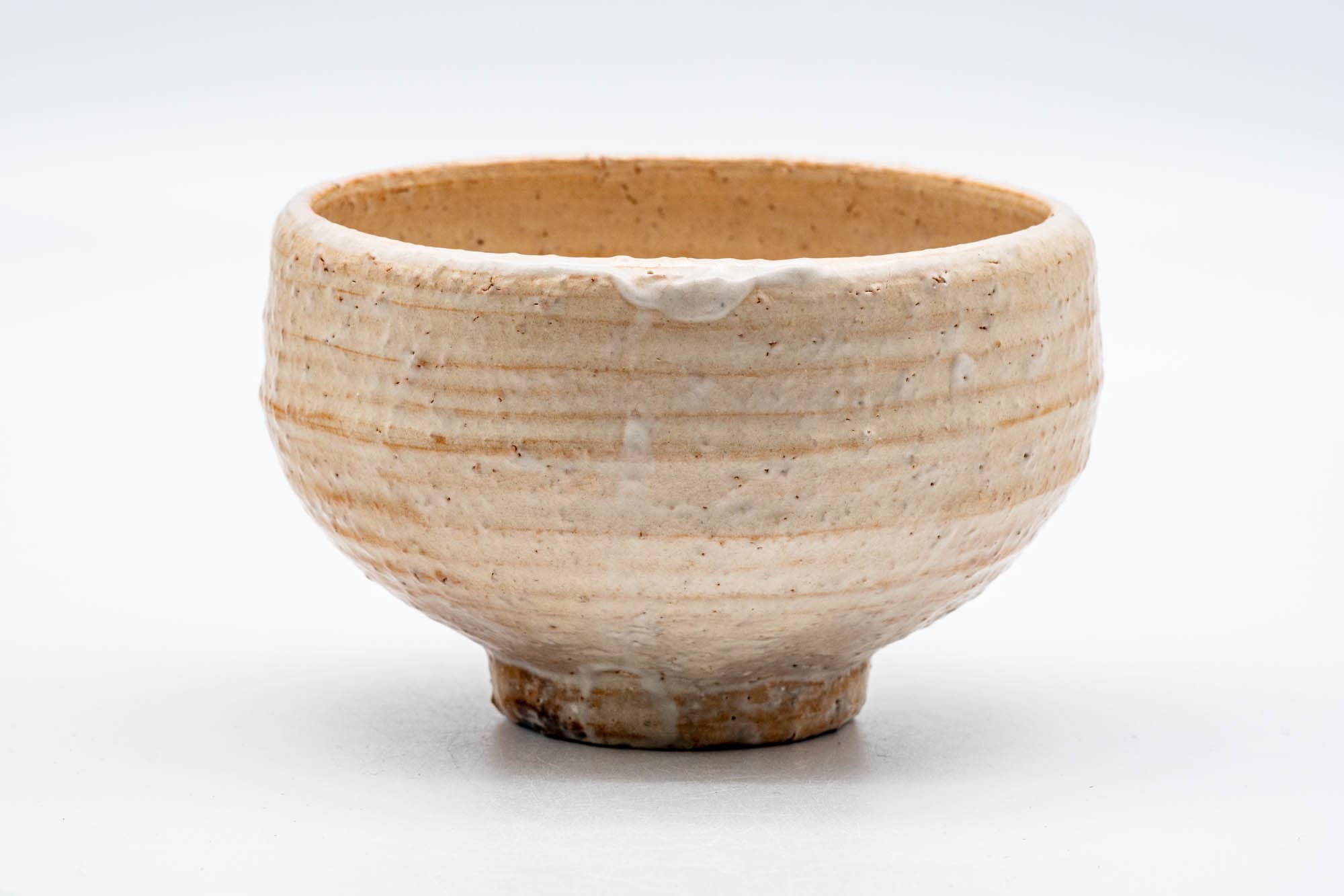Beige White Hagi Chawan