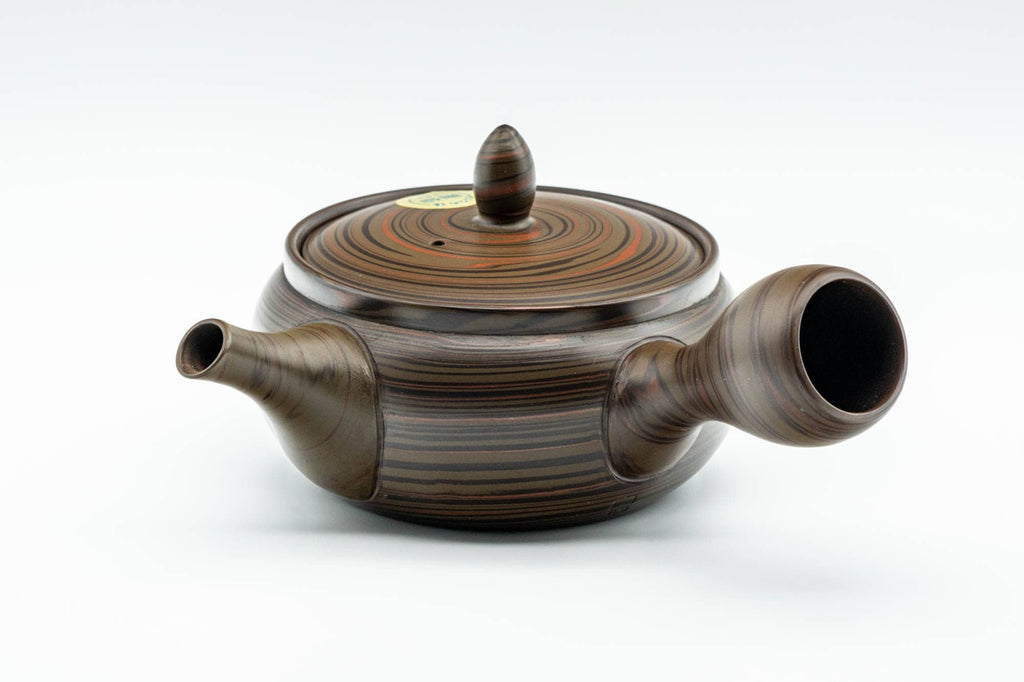 Japanese Kyusu - 陶仙 Hida Tosen - Nerikomi Tokoname-yaki Teapot - 230ml