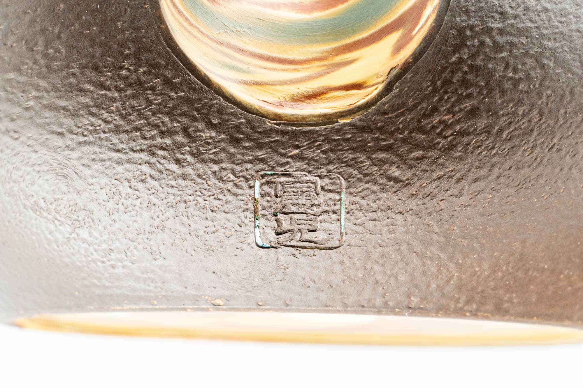 Japanese Kyusu - Engraved Floral Nerikomi Textured Tokoname-yaki Debeso Teapot - 240ml
