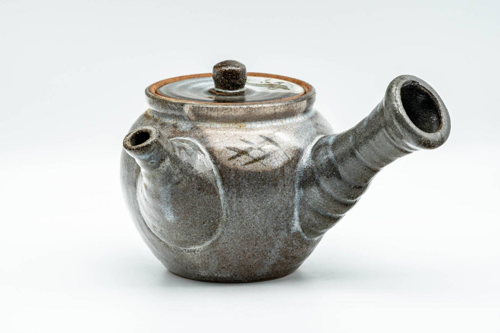 Japanese Kyusu - Bird Grey Karatsu-yaki Debeso Teapot - 350ml