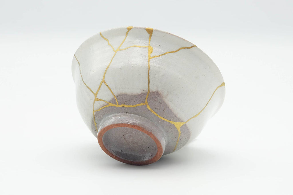 Japanese Matcha Bowl - 有作作 Kintsugi Katade Kōrai Chawan - 400ml