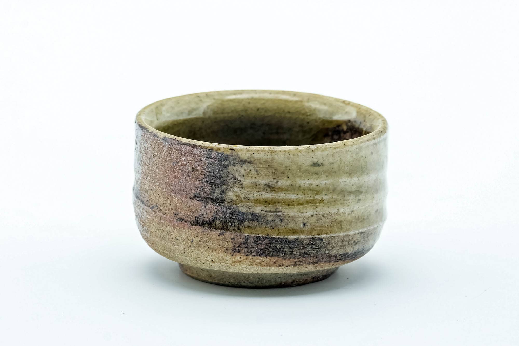 Japanese Teacup - Ash Green Glazed Shigaraki-yaki Guinomi - 35ml