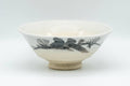 Japanese Matcha Bowl - White Shino Glazed Hira-gata Summer Chawan - 150ml