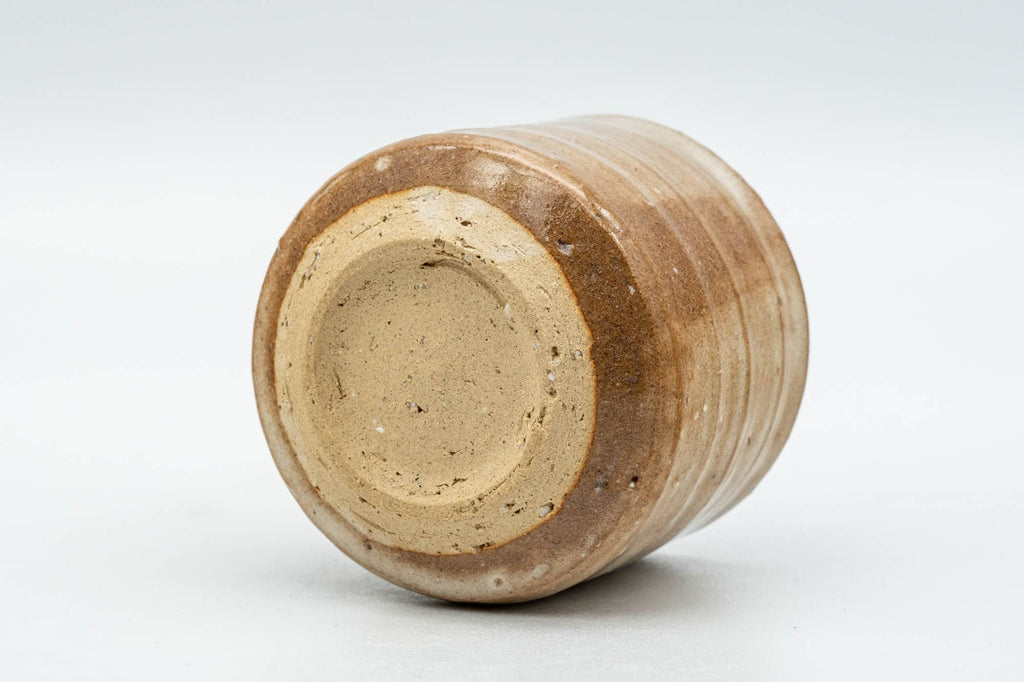 Japanese Teacup - Beige Drip-Glazed Hagi-yaki Yunomi - 70ml