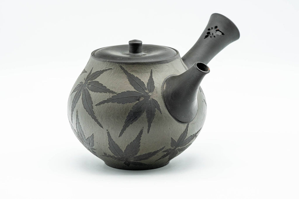 Japanese Kyusu - 陶房青峰 Tobo Aomine - Momiji Kokudei Tokoname-yaki Debeso Teapot - 300ml