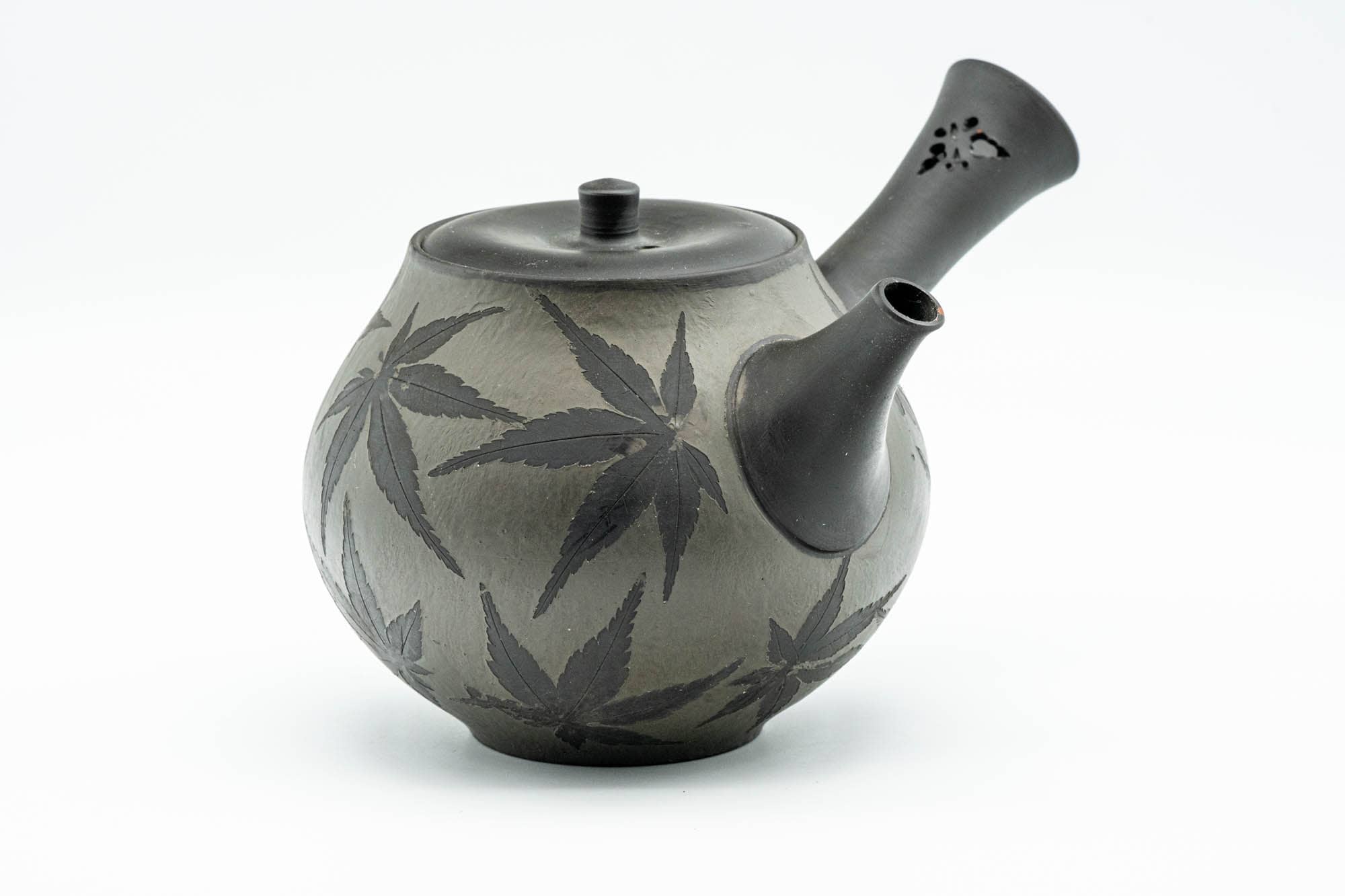 Japanese Kyusu - 陶房青峰 Tobo Aomine - Momiji Kokudei Tokoname-yaki Debeso Teapot - 300ml