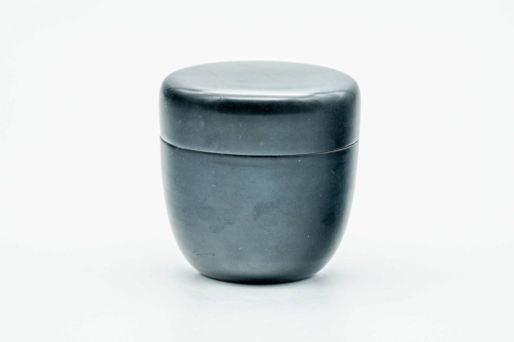 Japanese Natsume - Weathered Black Lacquer Matcha Tea Caddy - 85ml