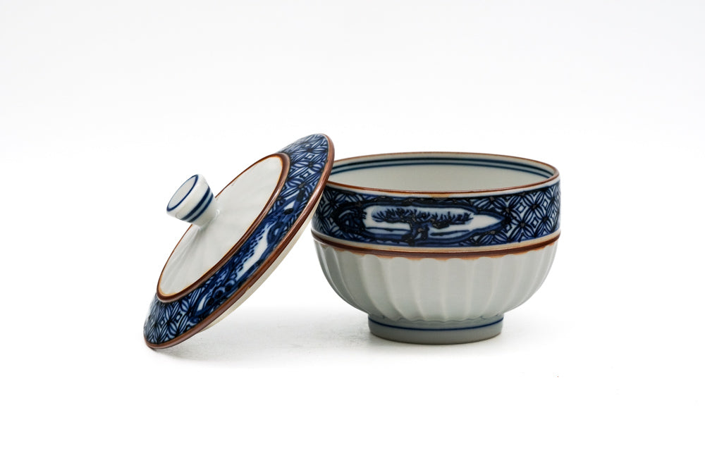 Hand-painted Kiyomizu-yaki Lidded Yunomi - 120ml