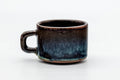 Japanese Teacup - Blue Hare's Fur Glazed Ushirode Yunomi - 140ml