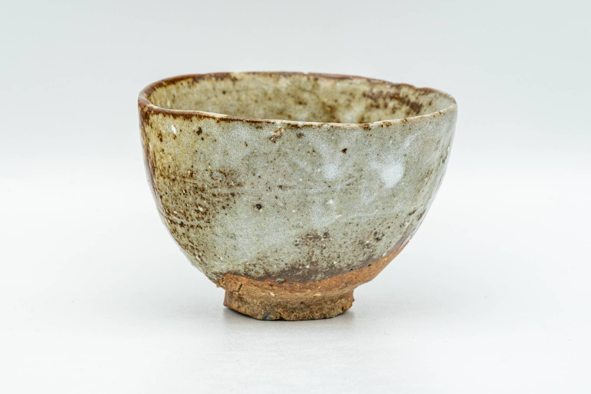 Japanese Teacup - Beige Textured Glazed Wabi Sabi Yunomi - 90ml