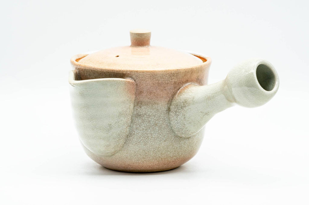 Japanese Kyusu - Beige White Hagi-yaki Do-ake Teapot - 330ml