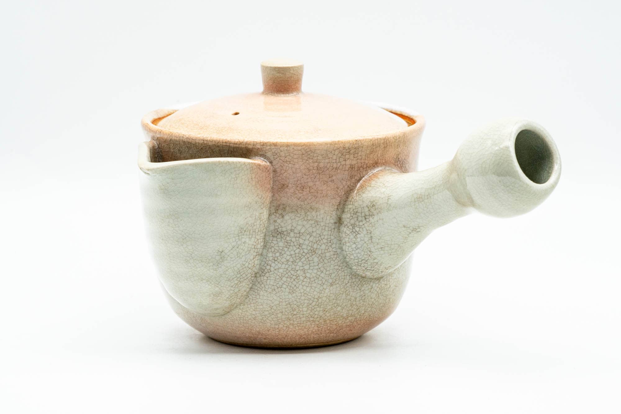 Japanese Kyusu - Beige White Hagi-yaki Do-ake Teapot - 330ml
