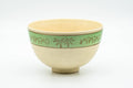 Japanese Matcha Bowl - Camel Green Palm Trees Kyo-yaki Chawan - 300ml