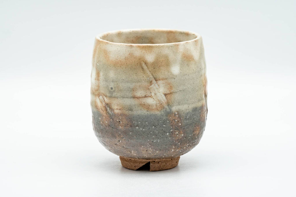 Japanese Teacup - 納富鳥雲 Notomi Choun, Daikazan Klin - Beige Hagi-yaki Yunomi - 150ml