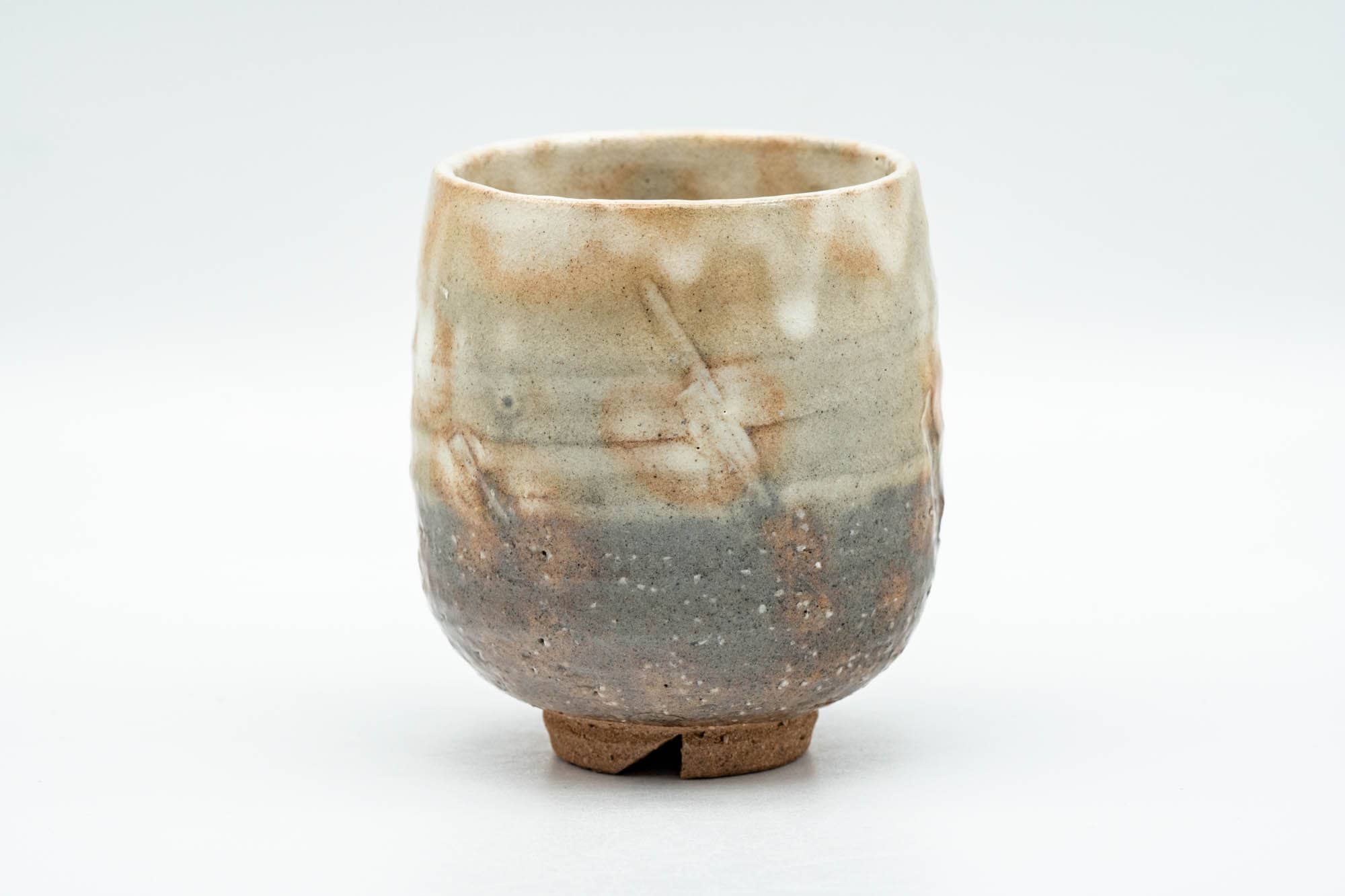 Japanese Teacup - 納富鳥雲 Notomi Choun, Daikazan Klin - Beige Hagi-yaki Yunomi - 150ml