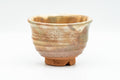 Japanese Teacup - Beige Drip-Glazed Spiraling Hagi-yaki Yunomi - 100ml