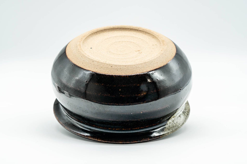 Japanese Kensui - Black White Drip-Glazed Water Bowl - 500ml
