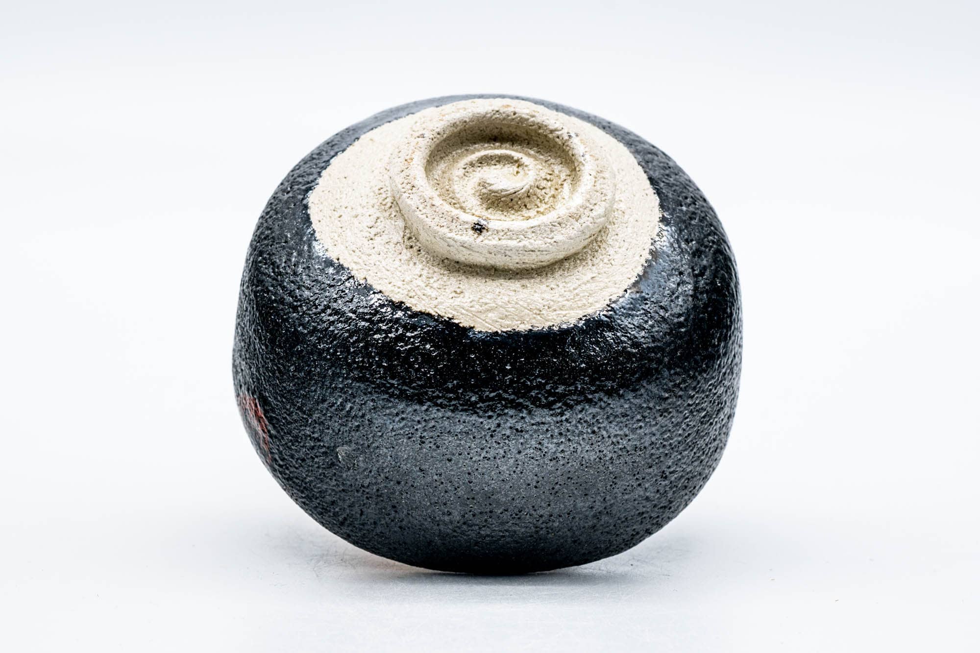 Japanese Matcha Bowl - Vintage Nodate Kuro Raku Chawan