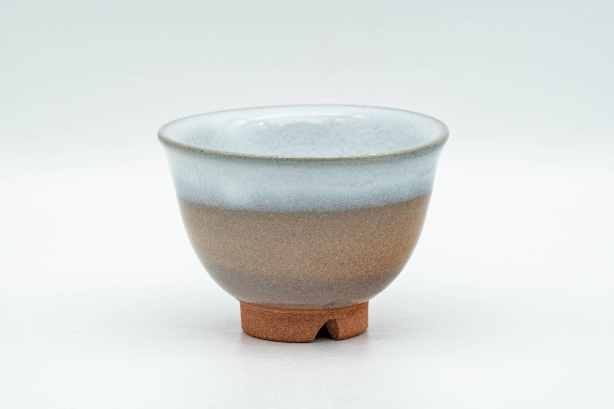 Japanese Teacup - Beige White Glazed Hagi-yaki Yunomi - 70ml