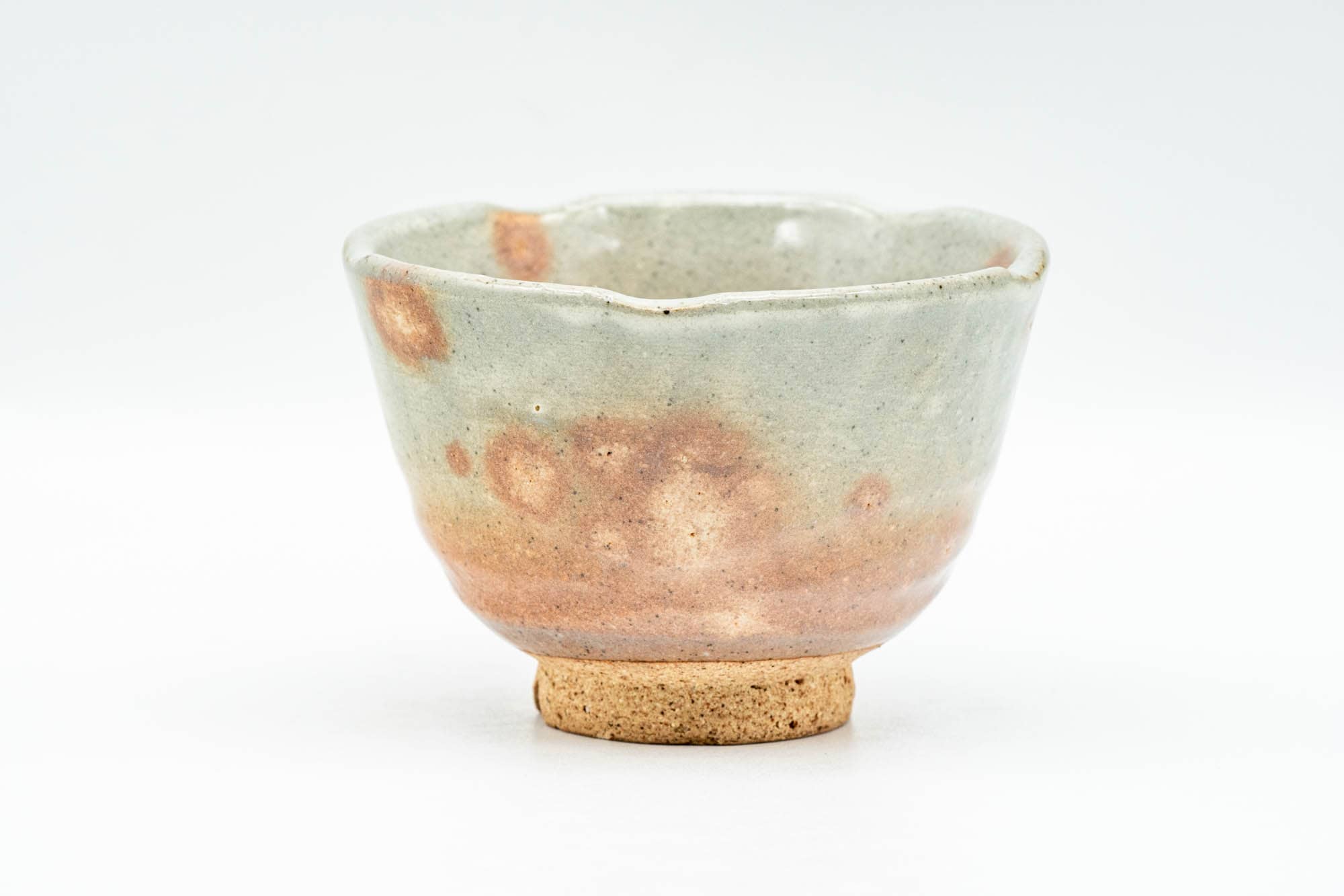 Japanese Teacup - 天鵬山 Tsubaki Kiln - Beige Pink Gohonte Hagi-yaki Yunomi - 100ml