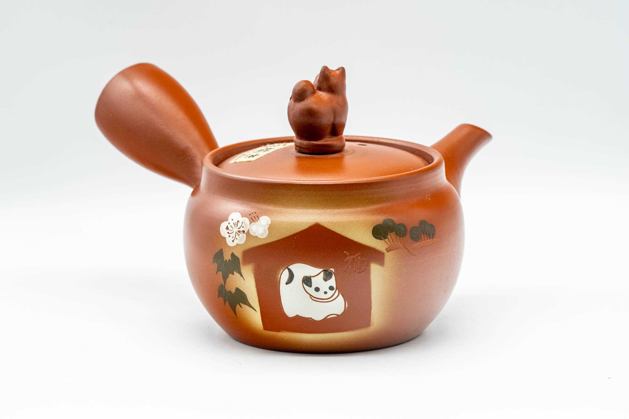 Japanese Kyusu - House Cat Tokoname-yaki Teapot - 330ml