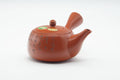 Japanese Kyusu - Calligraphy Engraved Red Shudei Tokoname-yaki Mesh Filter Teapot - 350ml