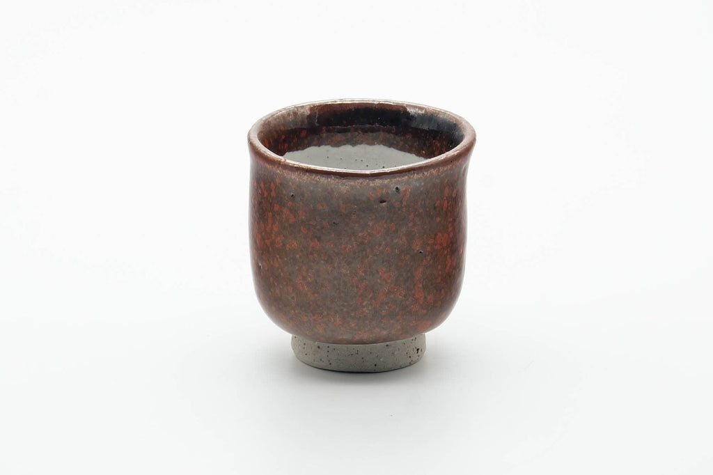 Japanese Teacup - Brown Red Speckled Yunomi - 100ml