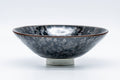 Japanese Matcha Bowl - Tenmoku Glazed Hira-gata Summer Chawan - 100ml