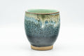 Japanese Teacup - Blue Green Hare's Fur Glazed Yunomi - 140ml