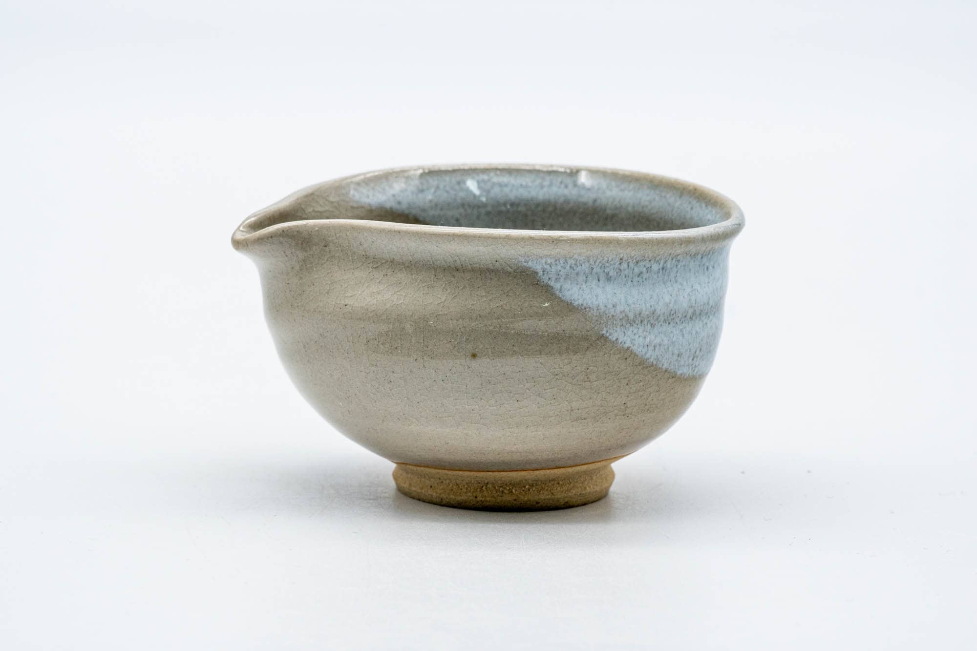 Japanese Katakuchi - Beige White Glazed Hagi-yaki Yuzamashi Water Cooler - 100ml
