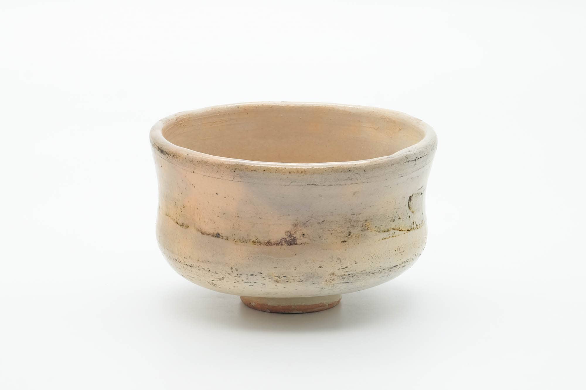 Japanese Matcha Bowl - Beige Earthy Speckled Chawan - 500ml
