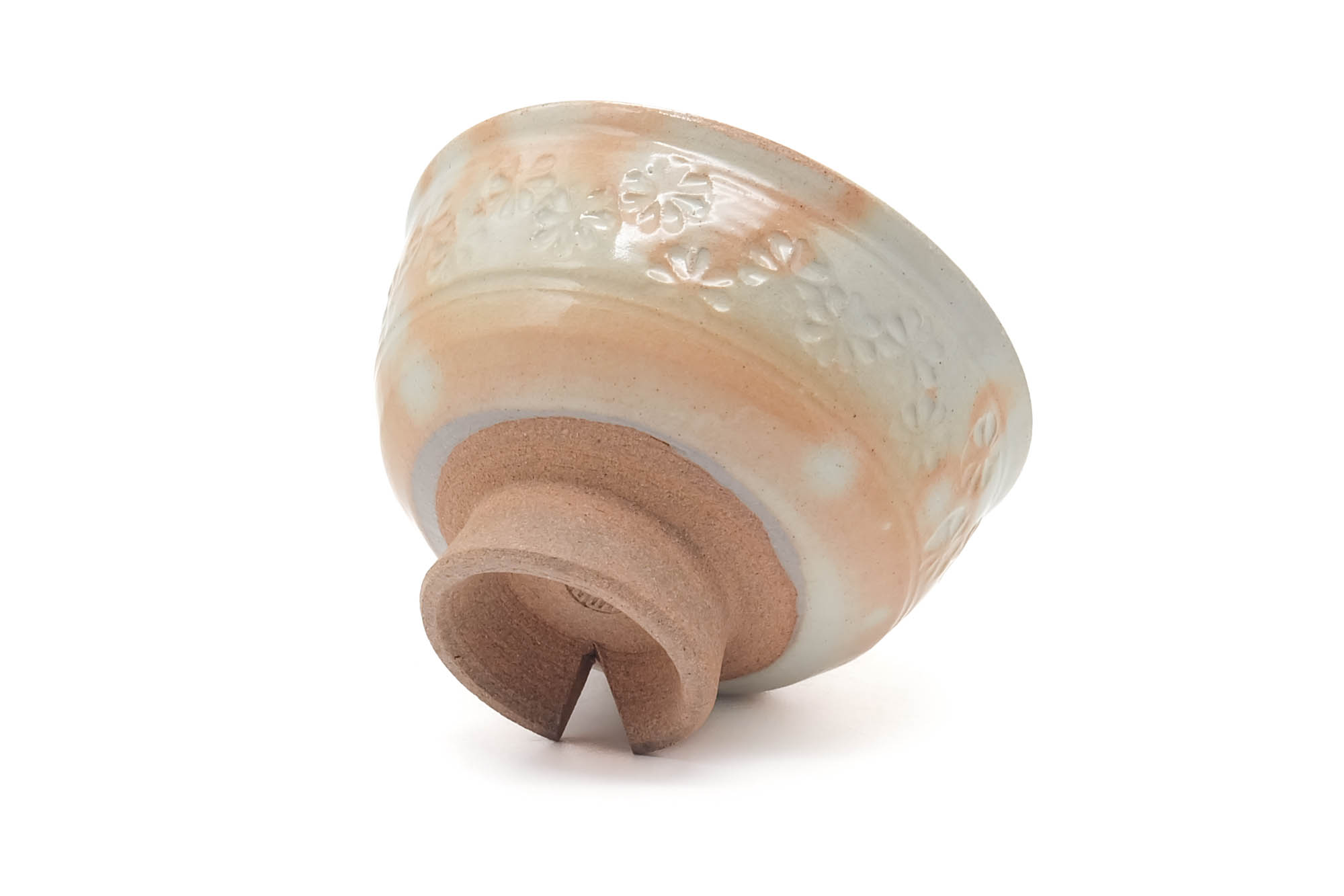 Japanese Teacup - Beige Pink Gohonte Hagi-yaki Yunomi - 140ml