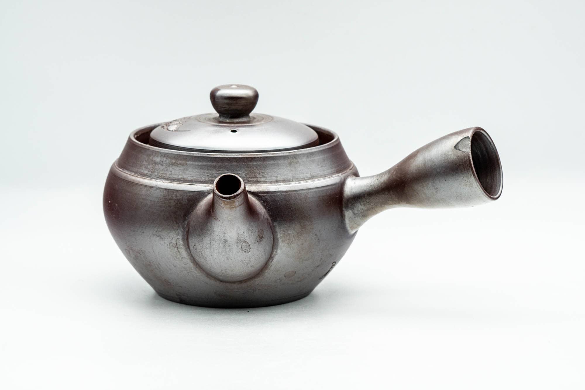 Japanese Kyusu - Mountainous Engraved Banko-yaki Debeso Teapot - 350ml