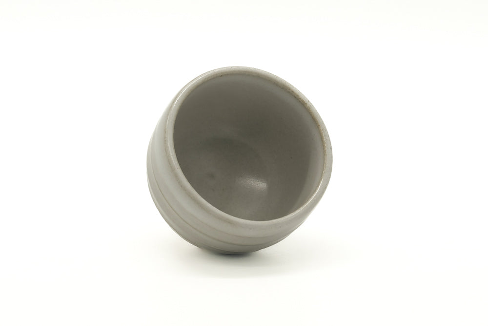 Japanese Teacup - Simple Spiraling Beige Yunomi - 100ml