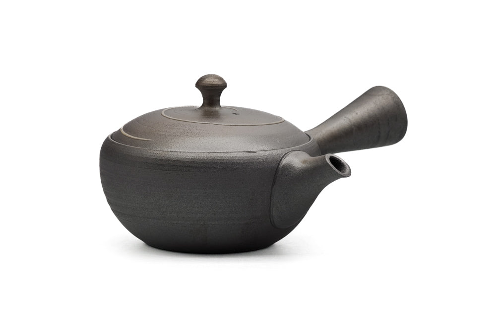 Spiraling Metallic Tokoname Teapot - 240ml