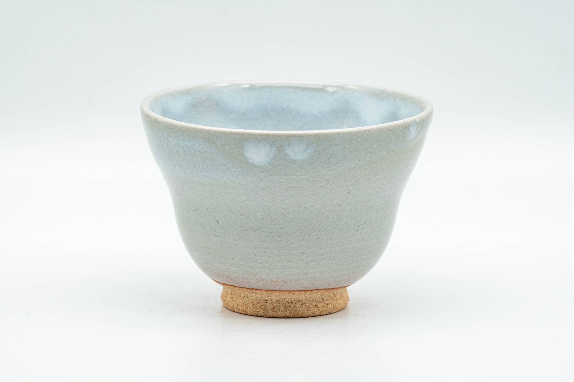 Japanese Teacup - Beige White Drip-Glazed Hagi-yaki Yunomi - 80ml