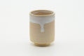 Japanese Teacup - Beige White Drip-Glazed Hagi-yaki Yunomi - 160ml