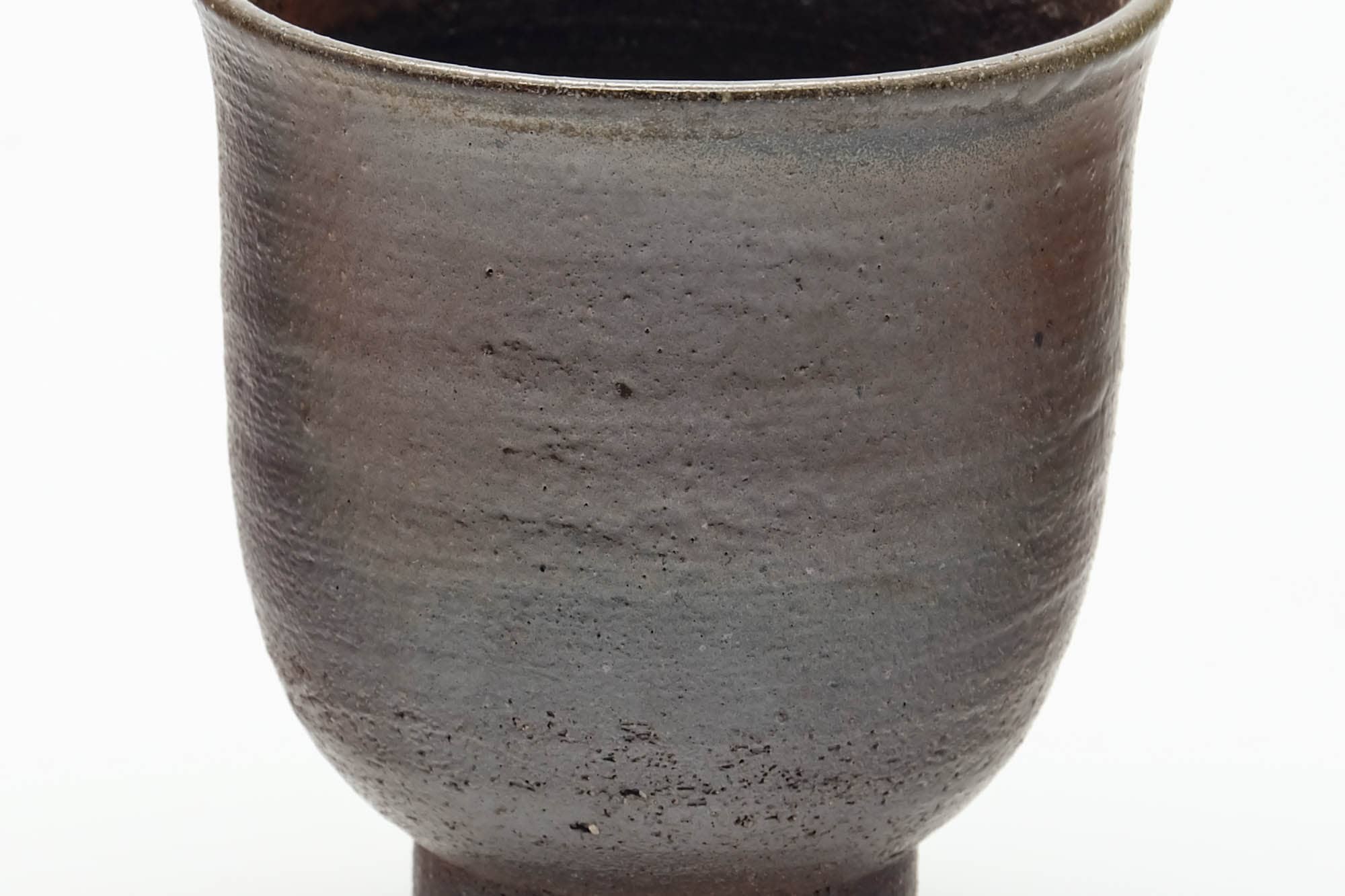 Japanese Teacup - Brown Stoneware Yunomi - 110ml
