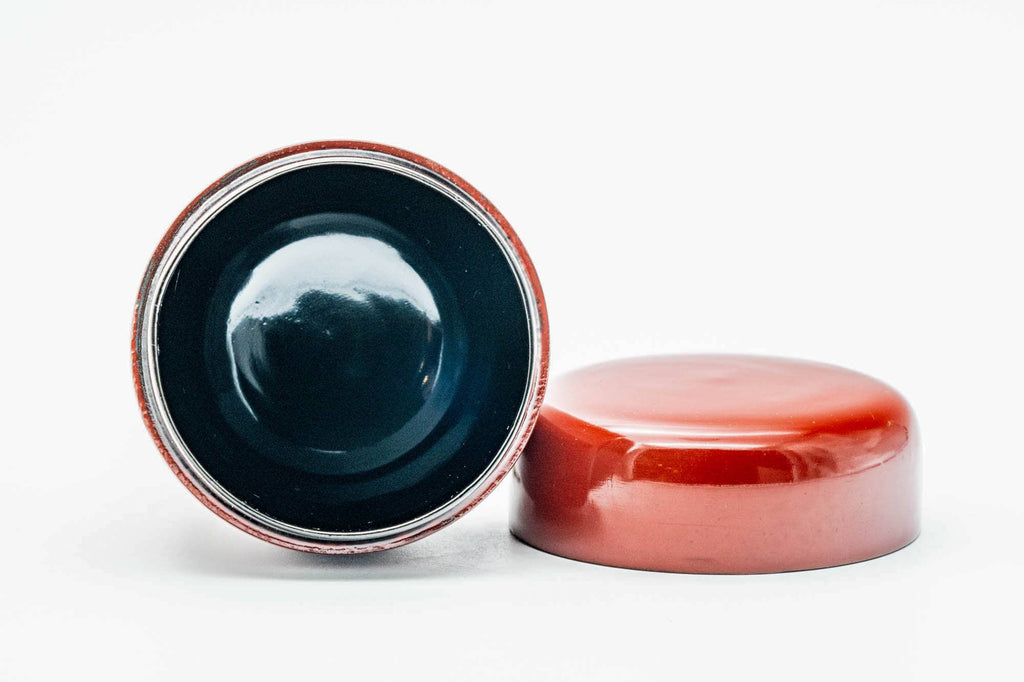 Japanese Natsume - Red Black Urushi Lacquer Matcha Tea Caddy - 50ml