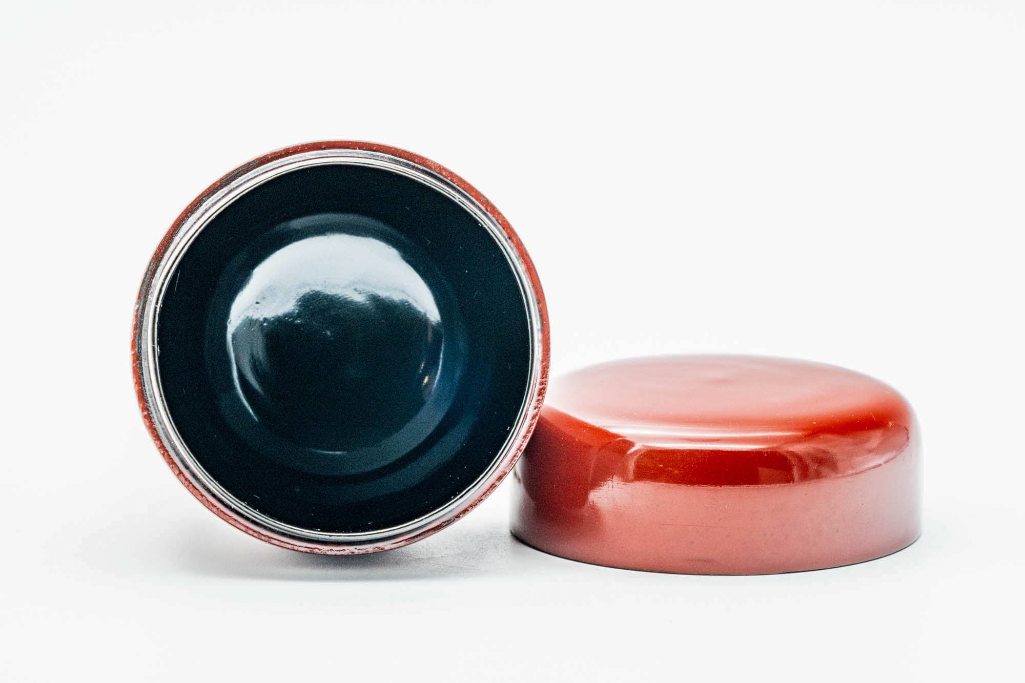 Japanese Natsume - Red Black Urushi Lacquer Matcha Tea Caddy - 50ml