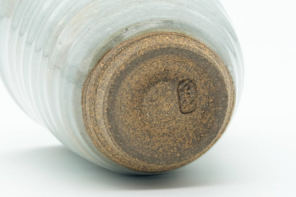 Japanese Teacup - Grey Glazed Spiraling Yunomi - 120ml